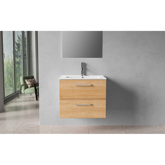 Milano underskab m/vask 60 cm varm eg